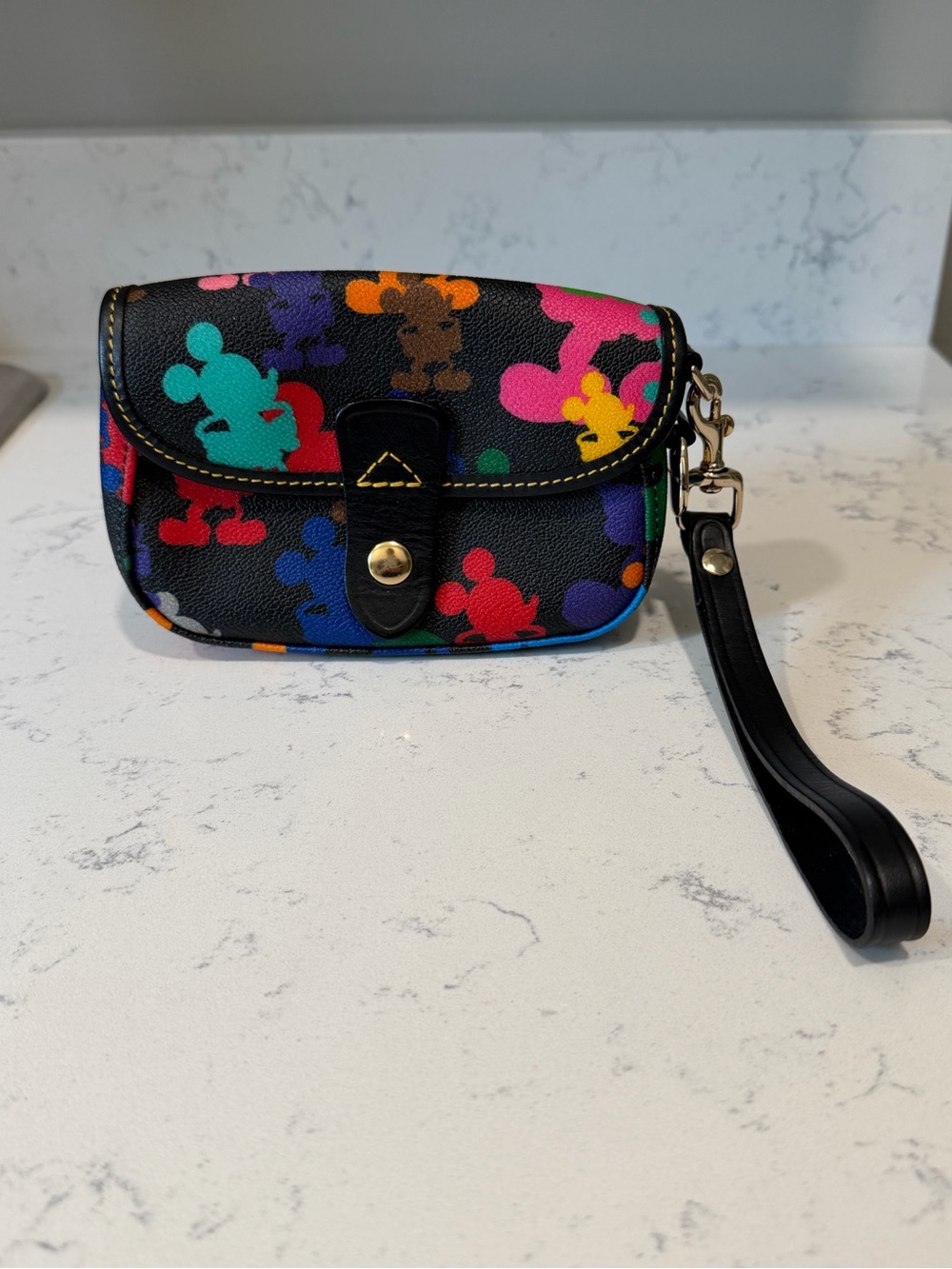 Vintage Dooney & Bourke Disney Mickey Mouse Wristlet